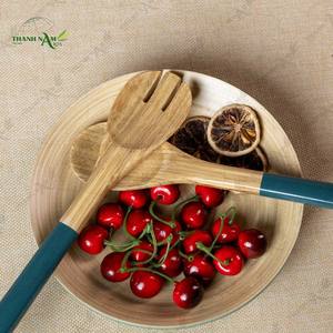 Cucharas de Bambú Vietnamitas de Diseño Clásico para Ensalada y Cena - Utensilio Diario Ecológico y Duradero con Capacidad de 10 ml para - Product Image 3