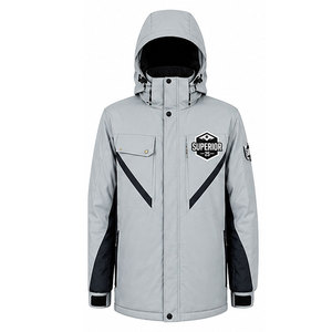 Veste parka d'hiver décontractée pour homme avec capuche réglable, isolation matelassée de qualité supérieure, finition hydrofuge et poches utilitaires - Product Image 1