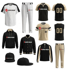 Best Selling Customized Sportswear <b>Baseball</b> Uniform Kits Unisex Quick Dry Crew Neck Training Softball <b>Set</b> Sports - Product Image 1