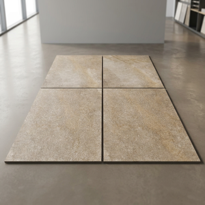 Baldosas de Porcelana Vitrificada para Exteriores, 20 mm de Grosor, 600x600 mm, Resistentes, Esmaltadas, Modernas, para Baño, Color Beige Piedra de Avellana - Product Image 6
