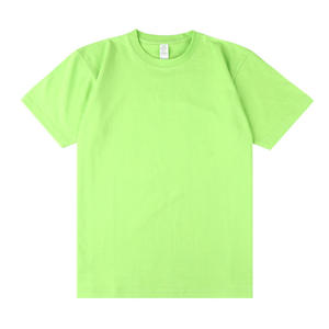 T-shirt vert à manches courtes et col rond pour homme, coupe oversize, couleur unie, 100 % coton jersey tricoté, streetwear, écologique, séchage rapide - Product Image 5