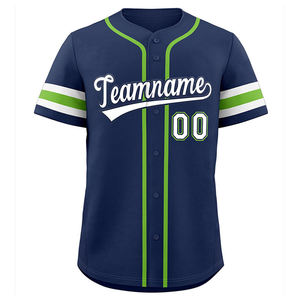 Unisex Custom Youth Baseball Uniform Plus Size Jersey Embroidered Logo Breathable Sublimated Team Baseball <b>Shirt</b> Featuring - Product Image 3