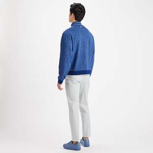 Sweat-shirt en molleton 100 % coton pour homme 2026, col montant, fermeture éclair 1/4, pull d'hiver, logo personnalisé, impression numérique, tenue décontractée de golf - Product Image 3