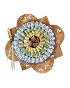 Bandeja de Servicio Acrílica con Incrustaciones de Nácar, Elegante, para Decoración del Hogar y Regalos, para Chocolates, Dulces y Frutas - Product Image 3