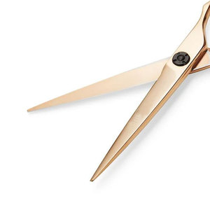 Juego de Tijeras de Peluquería y Tijeras de Entresacar de Precisión en Oro Rosa, Kit Profesional para Salón de Belleza y Barbería - Product Image 2