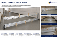 Rucha Engineering Cadre de trame en aluminium 230 mm pour machine à tisser à jet d'air et à rapier Tsudakoma, composant de métier à tisser sans navette haute performance