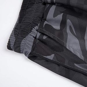 Pantalones Cortos Deportivos de Poliéster Heather Jersey para Hombre, Aspecto Melange, para Correr, Entrenar, Casuales, Suaves, Transpirables, Textura Vintage - Product Image 2