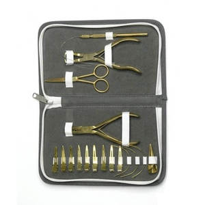 Kit Profesional de Herramientas para Extensiones de Cabello con Pinzas, Aguja de Crochet, Clips de Metal Dorado, Fácil de Usar - Product Image 2