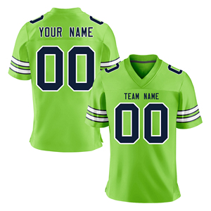 Camisetas de Fútbol Americano de Manga Corta Estampadas Personalizables de Alta Calidad al por Mayor - ¡Oferta! 100% Poliéster, Colores Personalizados - Product Image 3