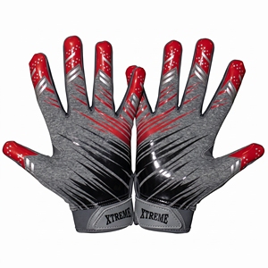 Gants de receveur de football américain avec logo personnalisé, antidérapants, pour jeunes et adultes, pour la réception de ballons. - Product Image 1