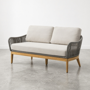 Luxury <b>Outdoor</b> Garden Rope <b>Sofa</b> Set Waterproof Wicker Patio Furniture Low Height Sectional Couch for Villa Backyard Hotels - Product Image 1