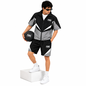 Lightweight Breathable Eco-Friendly Polyester/Nylon Windbreaker <b>Jacket</b> Shorts Set for Men's <b>Winter</b> <b>Running</b> Training Gym Fitness - Product Image 2