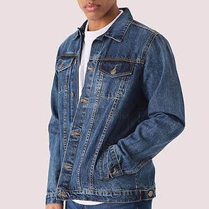 Veste en jean pour homme en tissu respirant fabriqué avec des matériaux de haute qualité, veste d'hiver pour homme la plus vendue pour adultes - Product Image 2