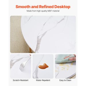 Set di 2 tavolini da caffè vintage impilabili da 31,5 pollici, tavolini da salotto piccoli per comodino o tavolino d'appoggio - Product Image 4