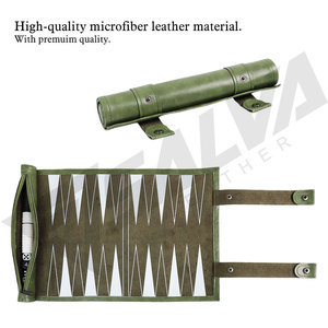 Tablero de Backgammon de Cuero Personalizado de 21 Pulgadas, Juego de Mesa Profesional de Lujo, Regalo Novedoso Creativo y Personalizable - Product Image 2