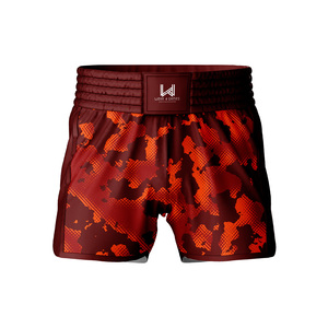 Custom Men's <b>Polyester</b>/Nylon Lightweight Breathable Quick Dry Boxing Training Muay Thai MMA <b>Shorts</b> - Product Image 1