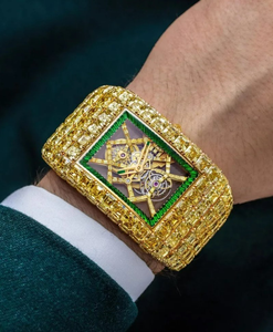 Reloj de Pulsera de Lujo, Mecánico, Automático, con Esfera Cuadrada, de Acero Inoxidable, Dos Tonos Plateados, para un Estilo Moderno, Hip Hop, Clásico y a la Moda - Product Image 2