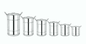 Premium Stainless Steel Hotpot 5 Liter Commercial Grade <b>Mirror</b> Finish Heat Resistant Durable Cylinder Catering 1 Year Warranty - Product Image 2