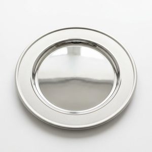 Plateau de service en bois miroir satiné bicolore Anaya fait à la main, 30 cm, SS304, pour la décoration de la maison et l'utilisation hôtelière - Product Image 1
