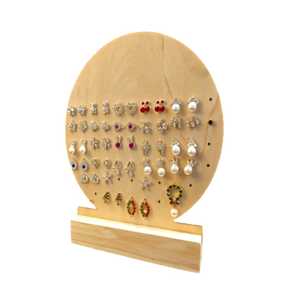 2025 support de boucle d'oreille en bois et acrylique de Style différent pour magasin affichage collier bijoux organisateur plateau vitrine support - Product Image 2