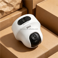 Caméra PT intérieure double objectif Wi-Fi 6 HIK Original DS-2CFWQ6-D(2.8MM+4MM) 6MP, étanche IP67, en matériau ABS