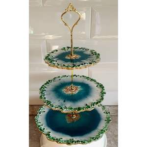 Soporte para Tartas de Resina para Decoración de Mesa de Eventos de Lujo, Vajilla y Decoración de Mesa para Fiestas - Product Image 3