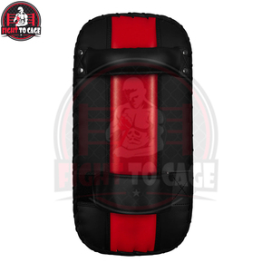 Almohadillas de boxeo tailandés de PVC de calidad premium, color rojo y negro, duraderas, con asas reforzadas, para entrenamiento de artes marciales. - Product Image 2