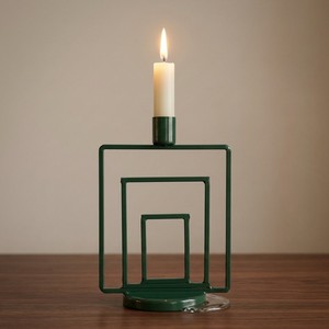Lanterne décorative carrée moderne en fer écologique pour bougies, idéale pour la maison, Noël, Pâques, mariages et fêtes - Product Image 1