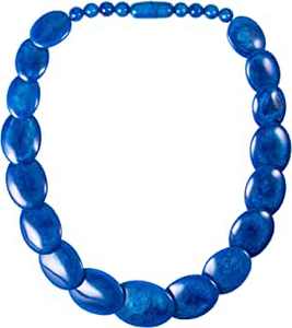 Collier de perles faites à la main pour femmes, avec perles en résine de luxe polies - nouvel article - Product Image 2