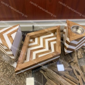 Quemador de Incienso de Madera con Incrustaciones de Madreperla, Mubkhar, Bandeja para Bakhoor, Set de Caja, Aromaterapia, Decoración Religiosa - Product Image 4