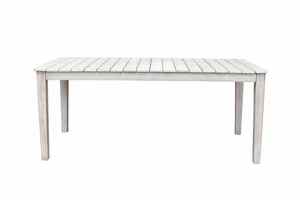 Rustic Wood <b>Outdoor</b> Garden <b>Table</b> with Tapered Legs Durable Design for Patio Use - Product Image 3