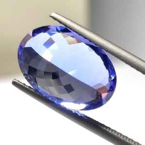 Tanzanita Natural de Alta Calidad D'Block 6.18 Cts 10x14mm, Corte Facetado Excelente, Forma Ovalada para Joyería de Oro, Colgante y Anillo - Product Image 2