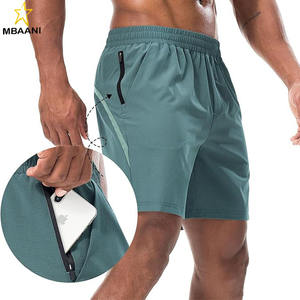 กางเกงขาสั้นออกกำลังกายสำหรับผู้ชาย แห้งเร็ว เหมาะสำหรับวิ่ง ฟิตเนส น้ำหนักเบา ระบายอากาศได้ดี มีกระเป๋าซิป - Product Image 1