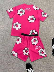 High Quality Men's 100% Cotton Casual Shirt Shorts 2-Piece Set Lightweight Quick-Dry Summer Customized Logo Printing - Product Image 2