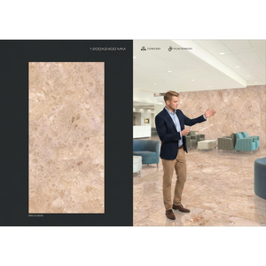 Dalles en pierre frittée pleine masse Vistaar Breccia Beige 1200x2400mm, grandes tuiles pour murs de luxe, extérieur, salle de bain, hôtel - Product Image 1