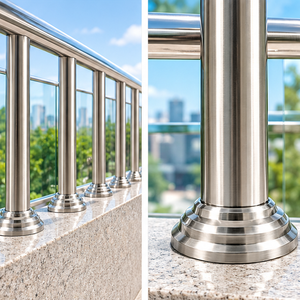 Poignée de balustrade moderne personnalisée en acier inoxydable forgé CNC, revêtement poudré, pour rampe d'escalier - Product Image 5