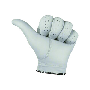 Gants de golf pour hommes en cuir de mouton de qualité supérieure Nayab Industries, blancs, antidérapants, avec design camouflage sublimé, fermeture robuste à boucle et crochets. - Product Image 5