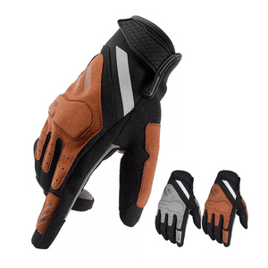 Full <b>Finger</b> Fitness Gloves Unisex Leather Breathable Non Slip Adjustable Wrist <b>Strap</b> Gym Training Weight Lifting - Product Image 1