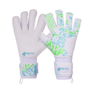 Gants de gardien de but de qualité supérieure, design personnalisé, paume avant en latex Giga 3,5 mm, dos en relief et impression en silicone, coupe hybride - Product Image 6