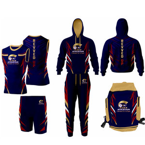 Uniforme Deportivo Transpirable y Cómodo para Atletismo, Fabricado en Fábrica, para Uso en Exteriores, 100% Poliéster, Personalizable, Unisex, para Adultos - Product Image 1