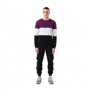 Sweat-shirt à capuche tricoté épais 360G pour homme, couleur unie, coupe classique, décontracté, automne, avec poche décorative, vêtement de sport - Product Image 3