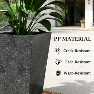 Pot et jardinière en plastique noir de haute qualité - Product Image 4