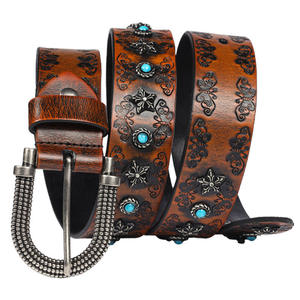 Cinturón Casual de Cuero Vacuno Genuino para Hombre con Hebilla de Aleación, Duradero, Ancho de 38 mm, Longitud de 110-125 cm - Product Image 2