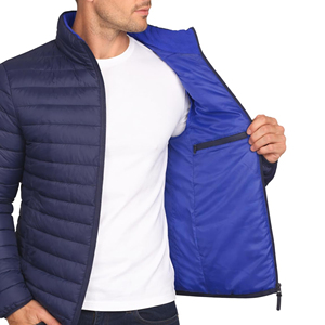 Custom Bubble Puffer Jacket for Men <b>Winter</b> Warm Padded Outdoor <b>Coat</b> Lightweight Casual Streetwear OEM ODM Private Label Supplier - Product Image 6