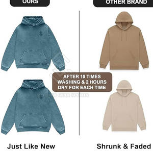 Sweat-shirts à capuche amples et chauds pour l'hiver, en molleton respirant et écologique, de haute qualité, avec effet délavé, personnalisables à prix abordable - Product Image 4