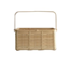 Cesta Rectangular de Bambú Tejida con Asas, Caja de Almacenamiento, Organizadores, Accesorios para el Hogar, Contenedor de Alimentos para Cocina, Cesta de Regalo - Product Image 2
