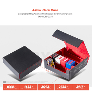 YY Card Deck Box Stockage Cartes à collectionner 1800 + PU Cuir <span class=keywords><strong>Commander</strong></span> Card Deck Case - Product Image 2