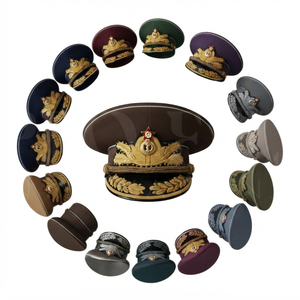 Whole Sale Cheap Price Top Quality Breathable Wool <b>Plain</b> Blank Uniform Visor Hats Custom Made Embroidery Design Peak <b>Caps</b> - Product Image 1