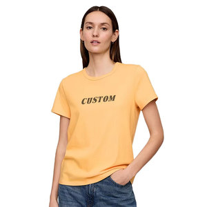 Top Quality Casual Wear Women's <b>T</b> <b>Shirts</b> Latest Design Lightweight Solid Color Women <b>T</b> <b>Shirts</b> With Custom Packing - Product Image 6