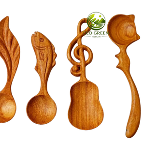 Cucharas de Madera Natural al por Mayor, Utensilios de Cocina Hechos a Mano, Herramientas Rústicas para Cocinar y Servir, para Venta al por Menor, Artículos para el Hogar y Tiendas de Regalos - Product Image 4